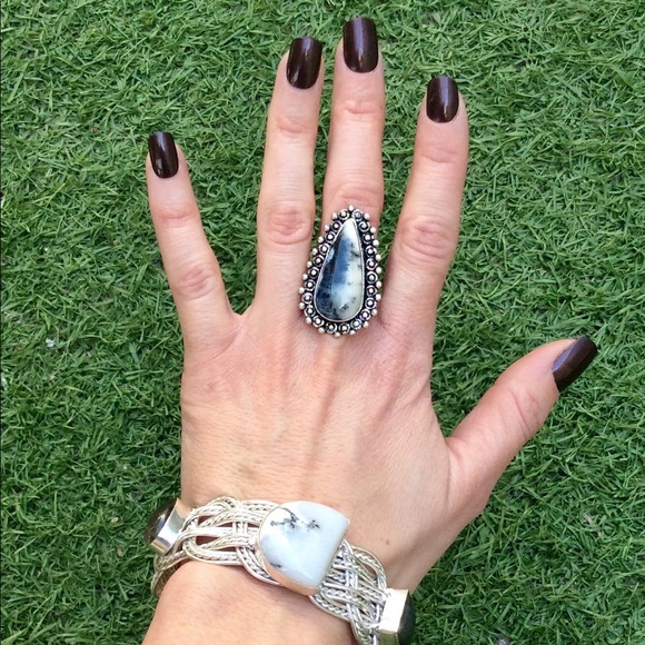 Jewelry - Dendritic Opal Sterling Silver Ring